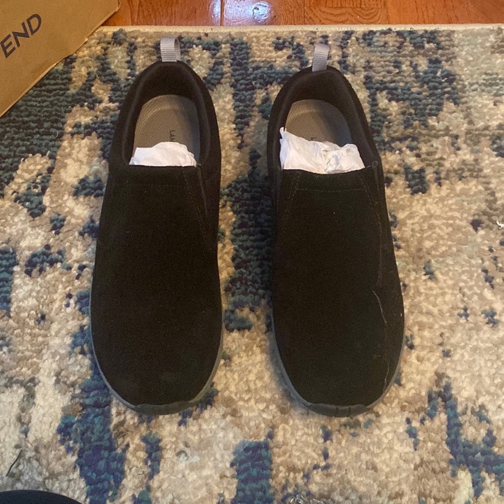 Landsend Suede slip on Moc shoes